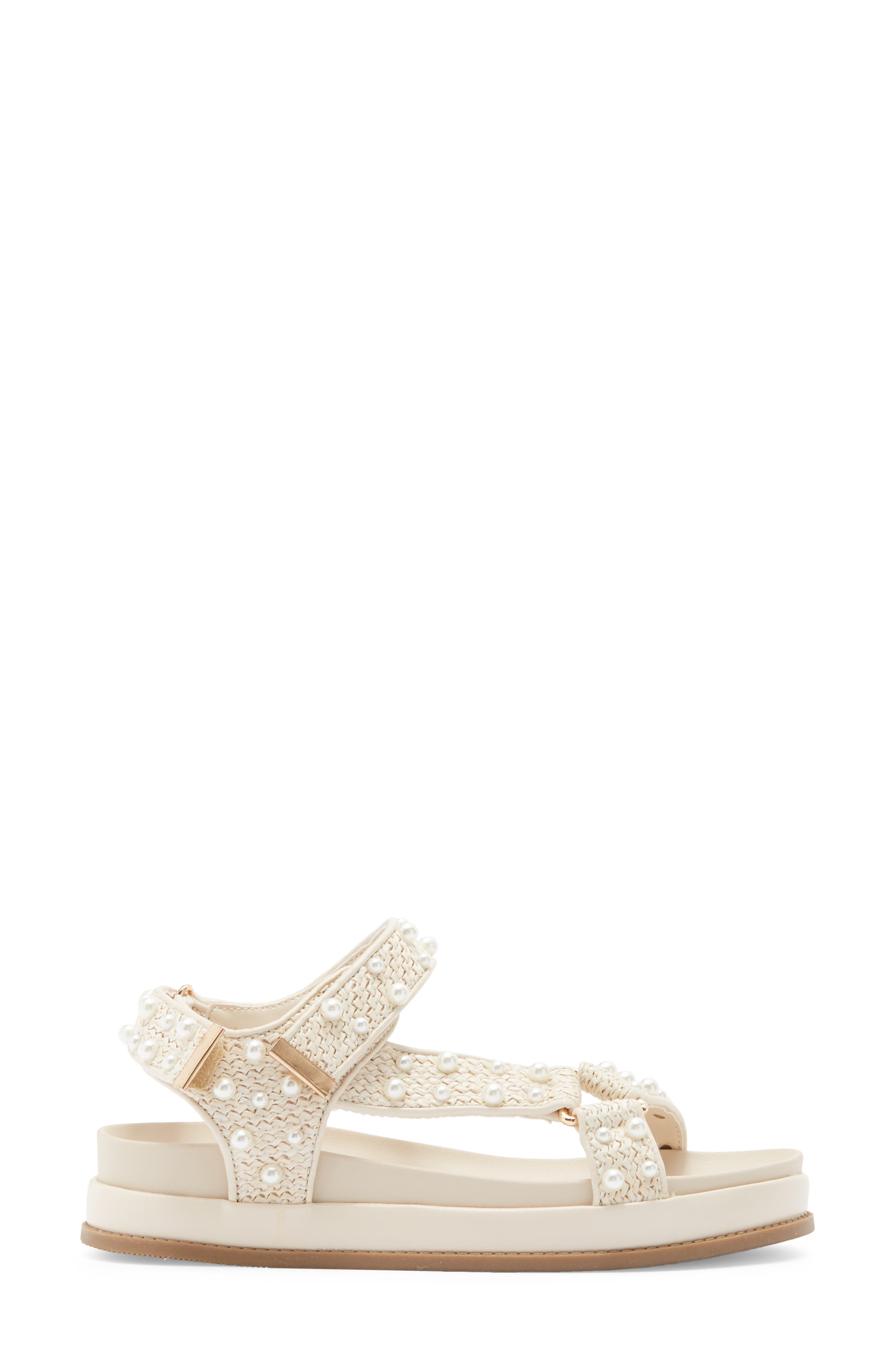 BCBGeneration Behka Sandal, Alternate, color, Natural Pearl