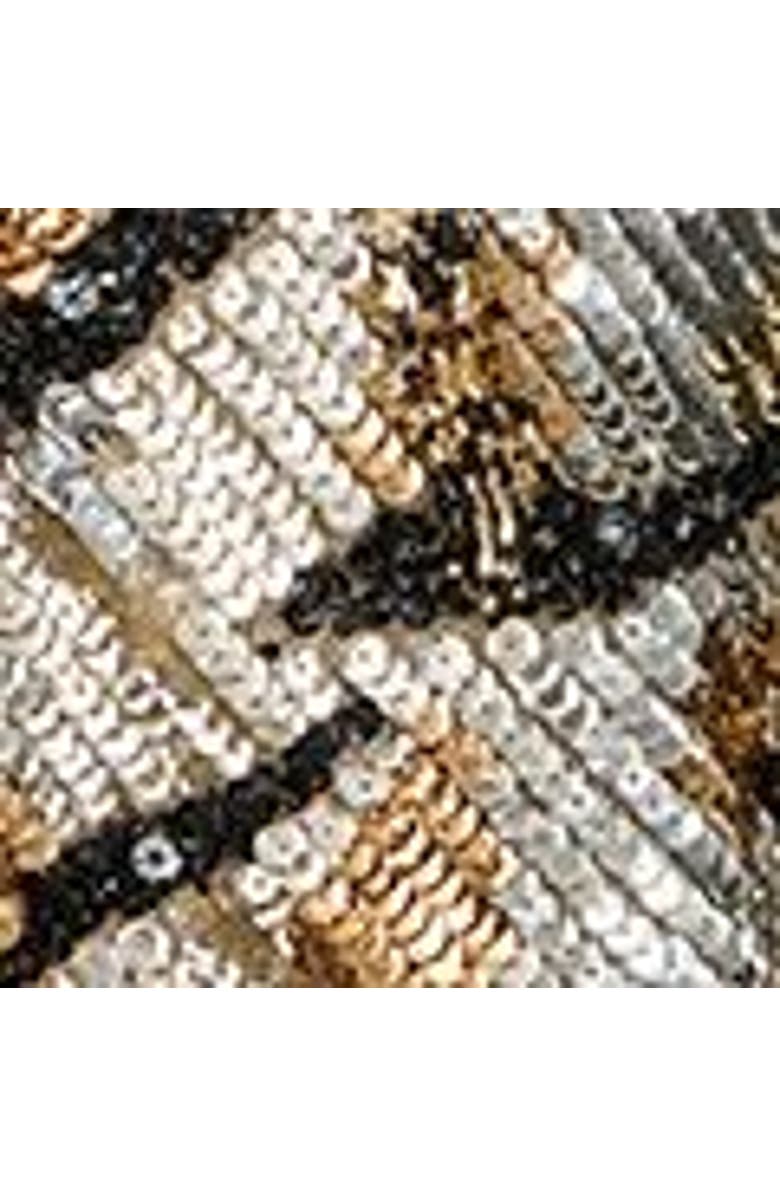 NASTY GAL Hand Embellished Tassel Sequin Waistcoat, Alternate, color, Gold