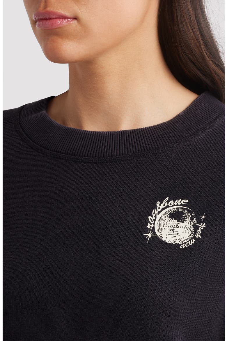 Disco Terry Sweatshirt, Alternate, color, BLACK MULTI