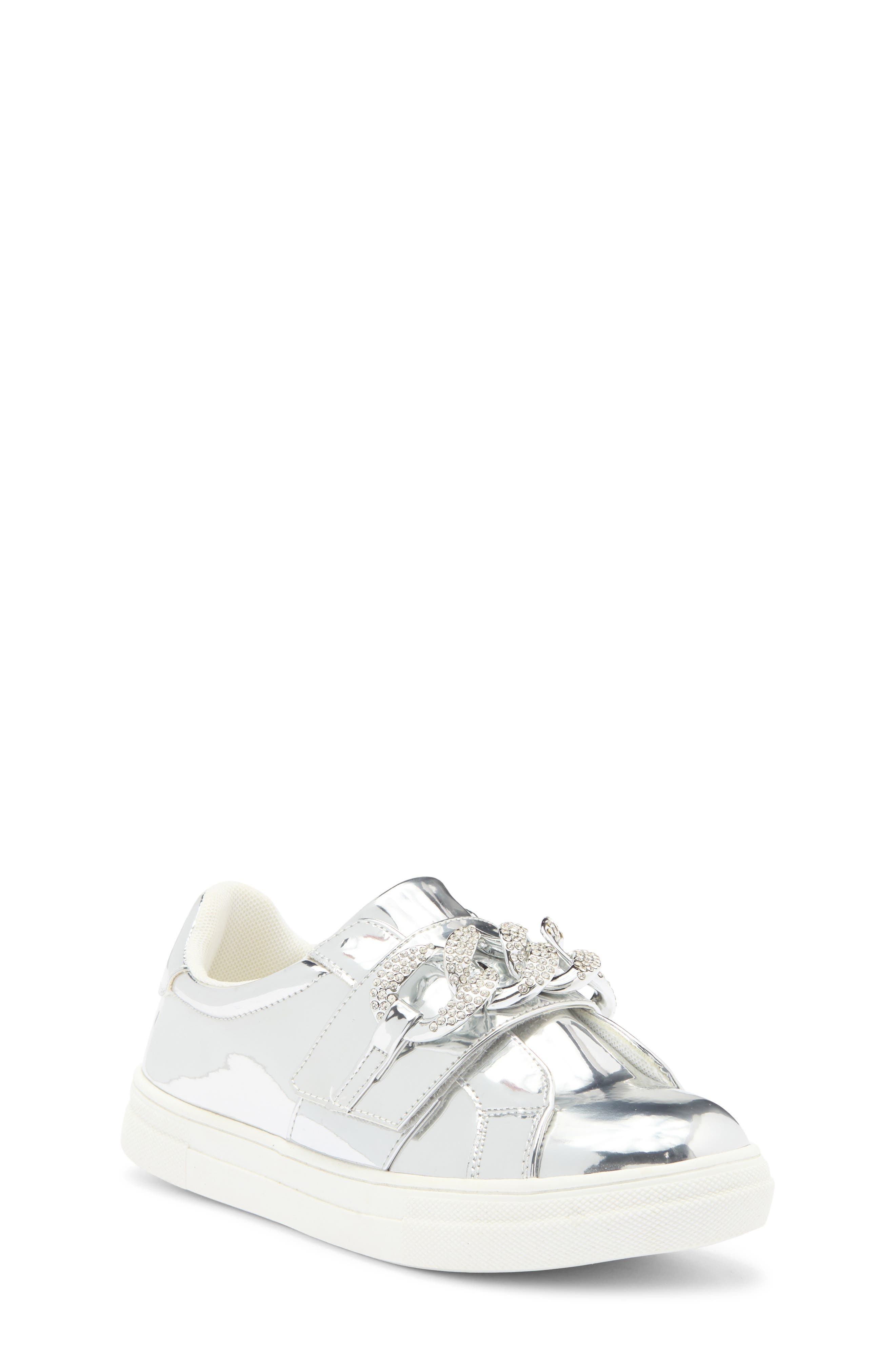 Nina Kids' Emaleigh Sneaker, Main, color, Silver