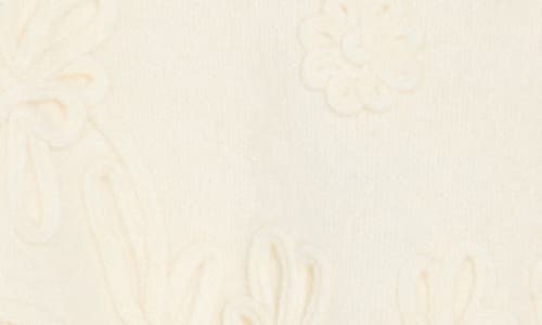 Elie Elie Tahari Floral Embroidered Crewneck Sweater In White