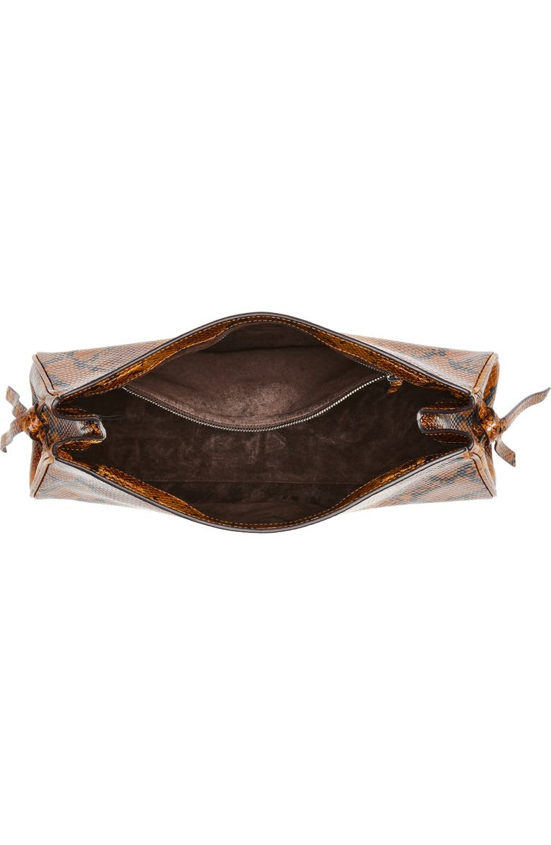 STAUD Maude Soft Leather Clutch, Alternate, color, Snake