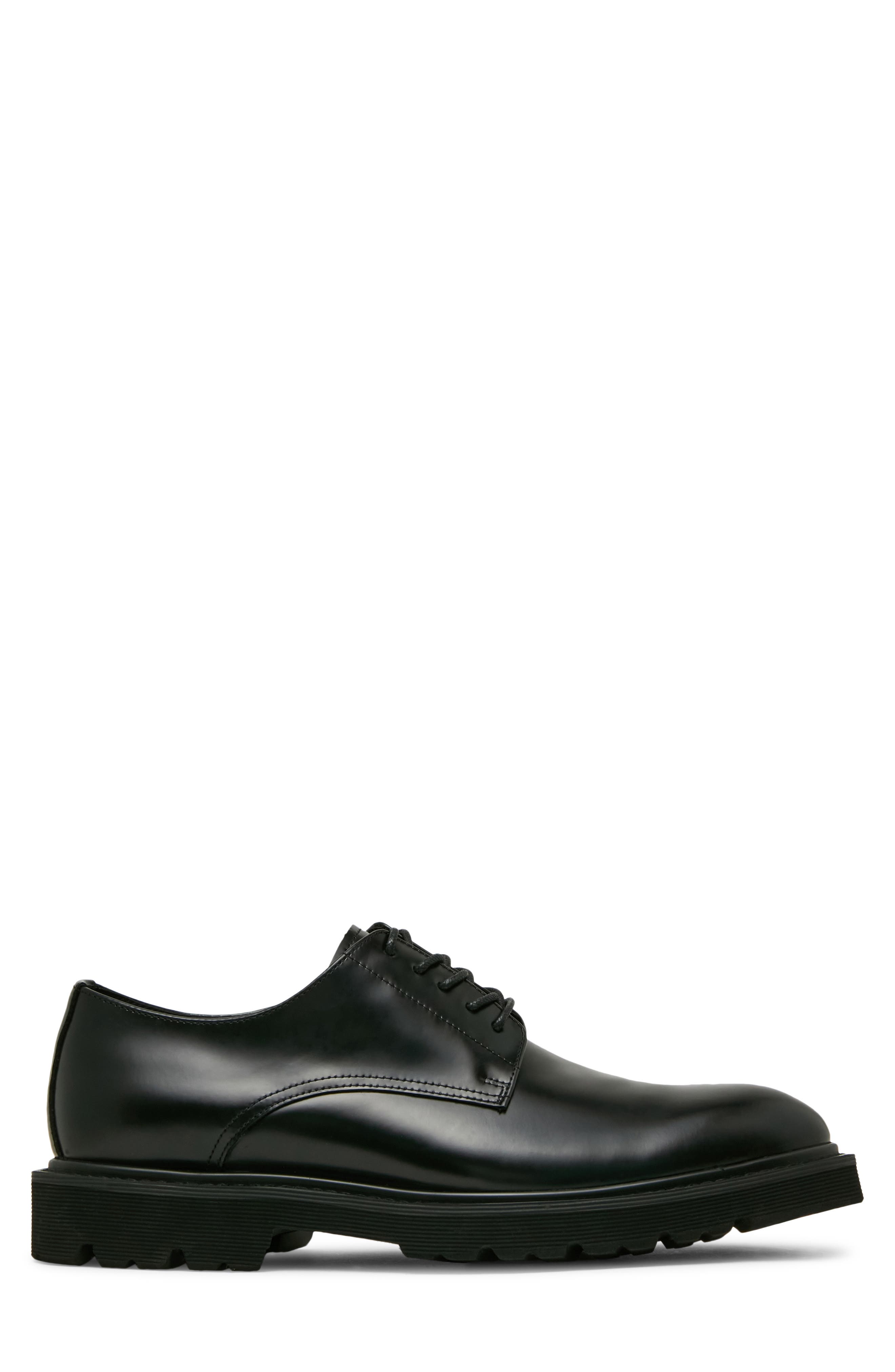 Ronan Leather Plain Toe Derby, Alternate, color, BLACK BOX