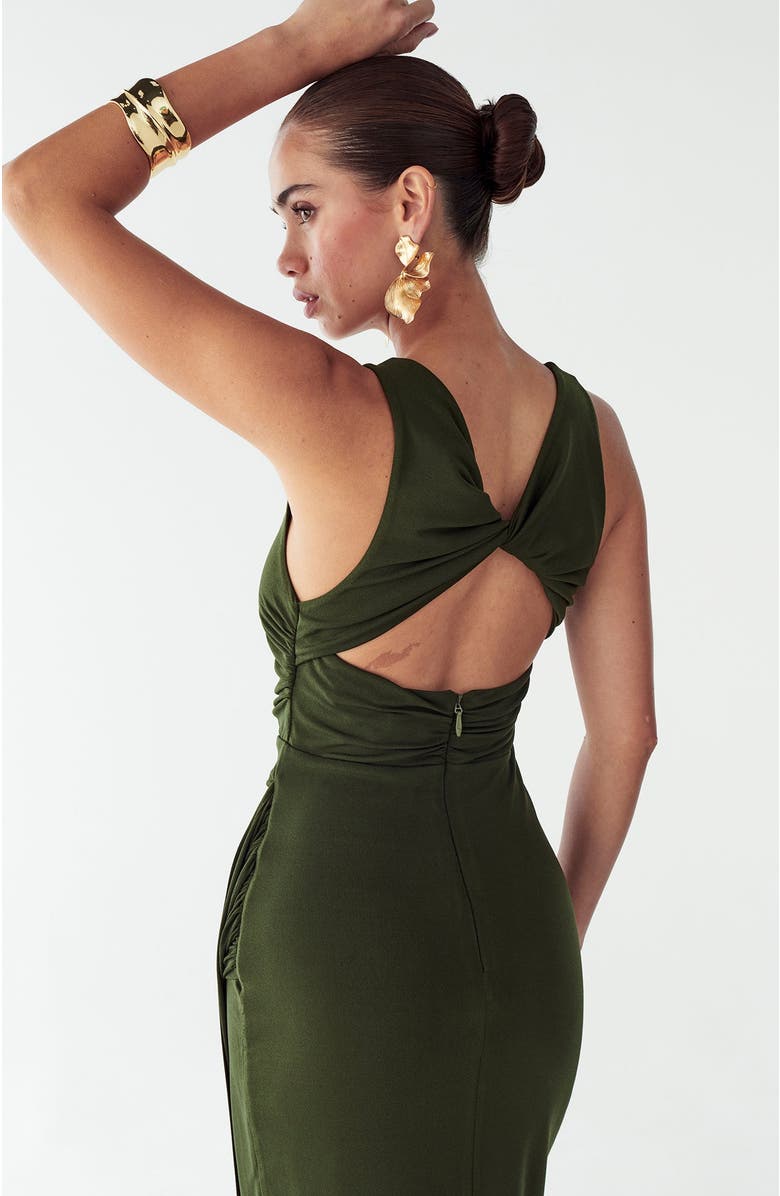 BWLDR Fallen Maxi Dress, Alternate, color, Khaki