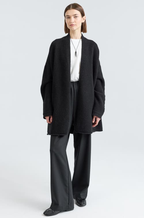 Almina Concept Wrap Cardigan In Black