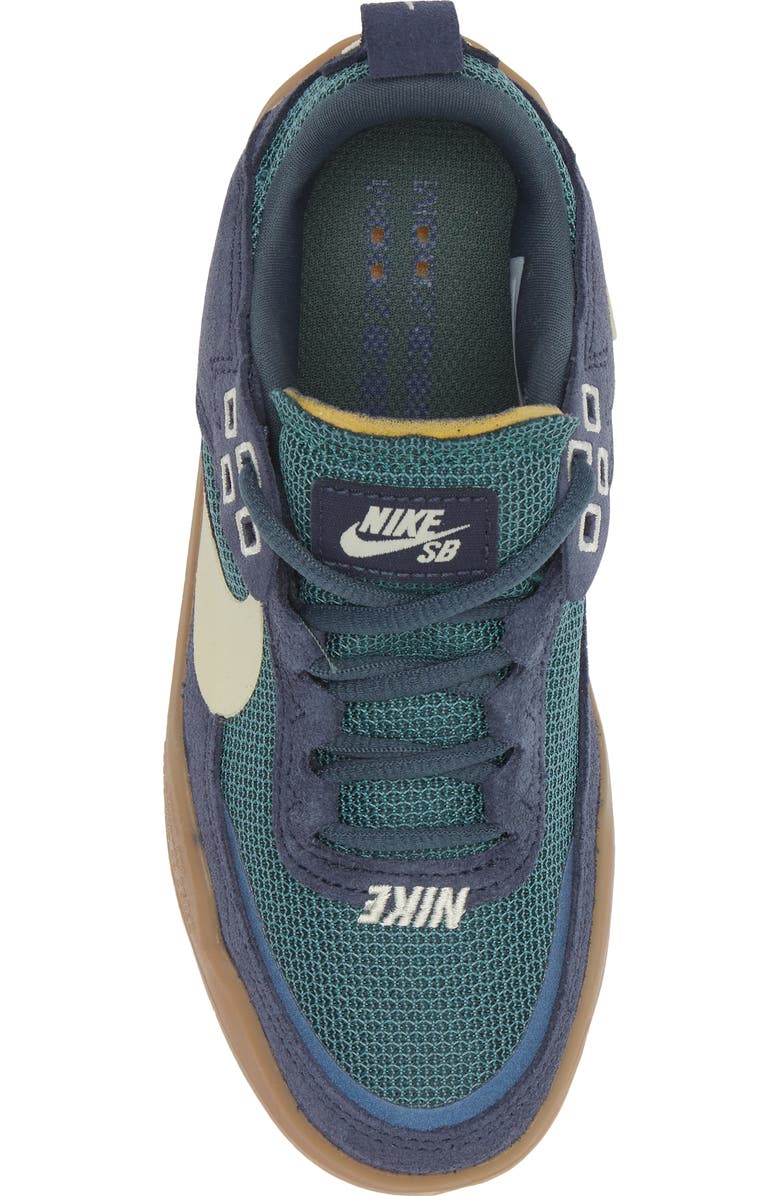 Nike Kids' SB Day One Skate Sneaker, Alternate, color, Blue/ Alabaster/ Green