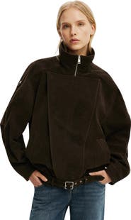 Cotton On Women's Cove Faux Suede Biker Jacket