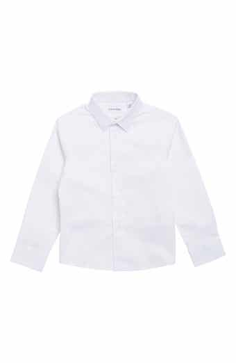 Calvin Klein Solid Stretch Poplin Shirt