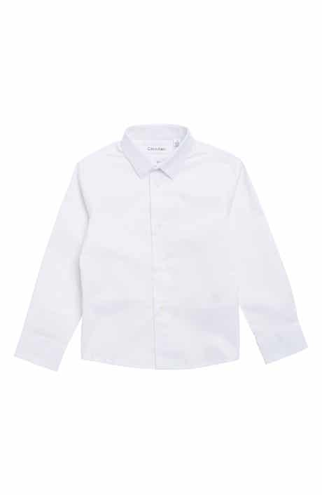 Calvin Klein Solid Stretch Poplin Shirt