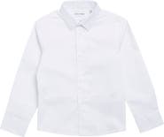 Calvin Klein Solid Stretch Poplin Shirt