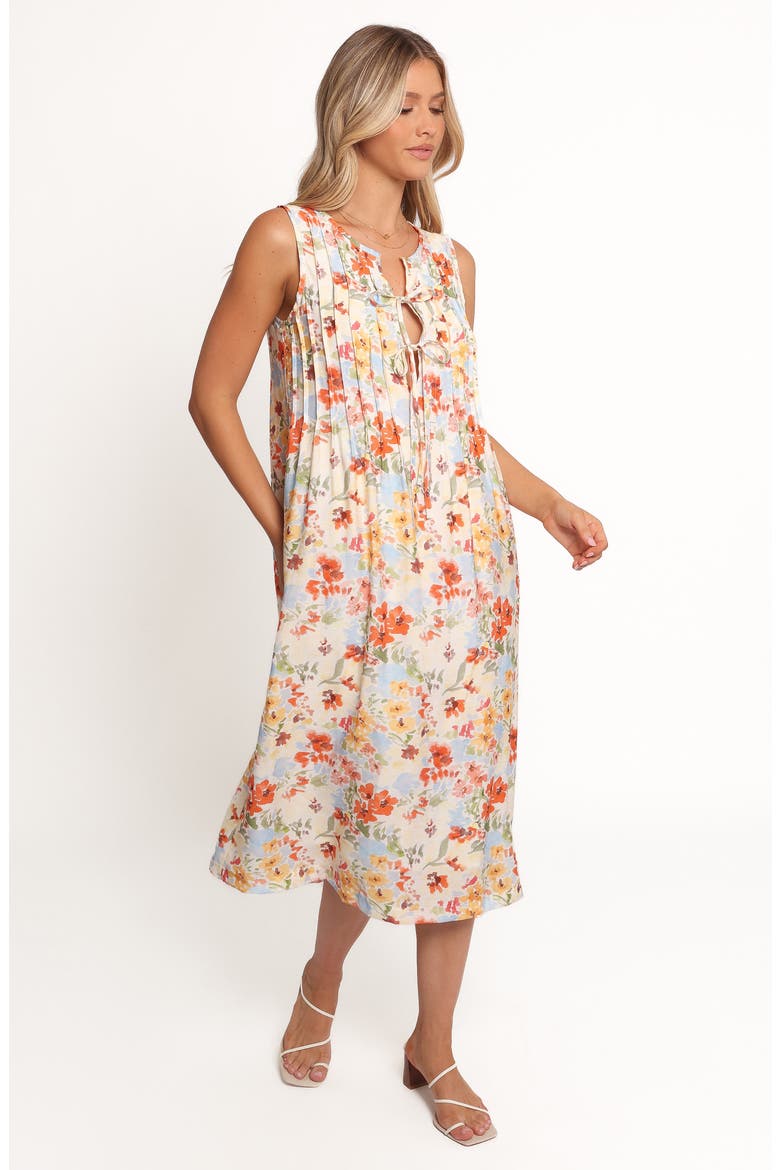 Breeze A-Line Midi Dress, Alternate, color, FLORAL
