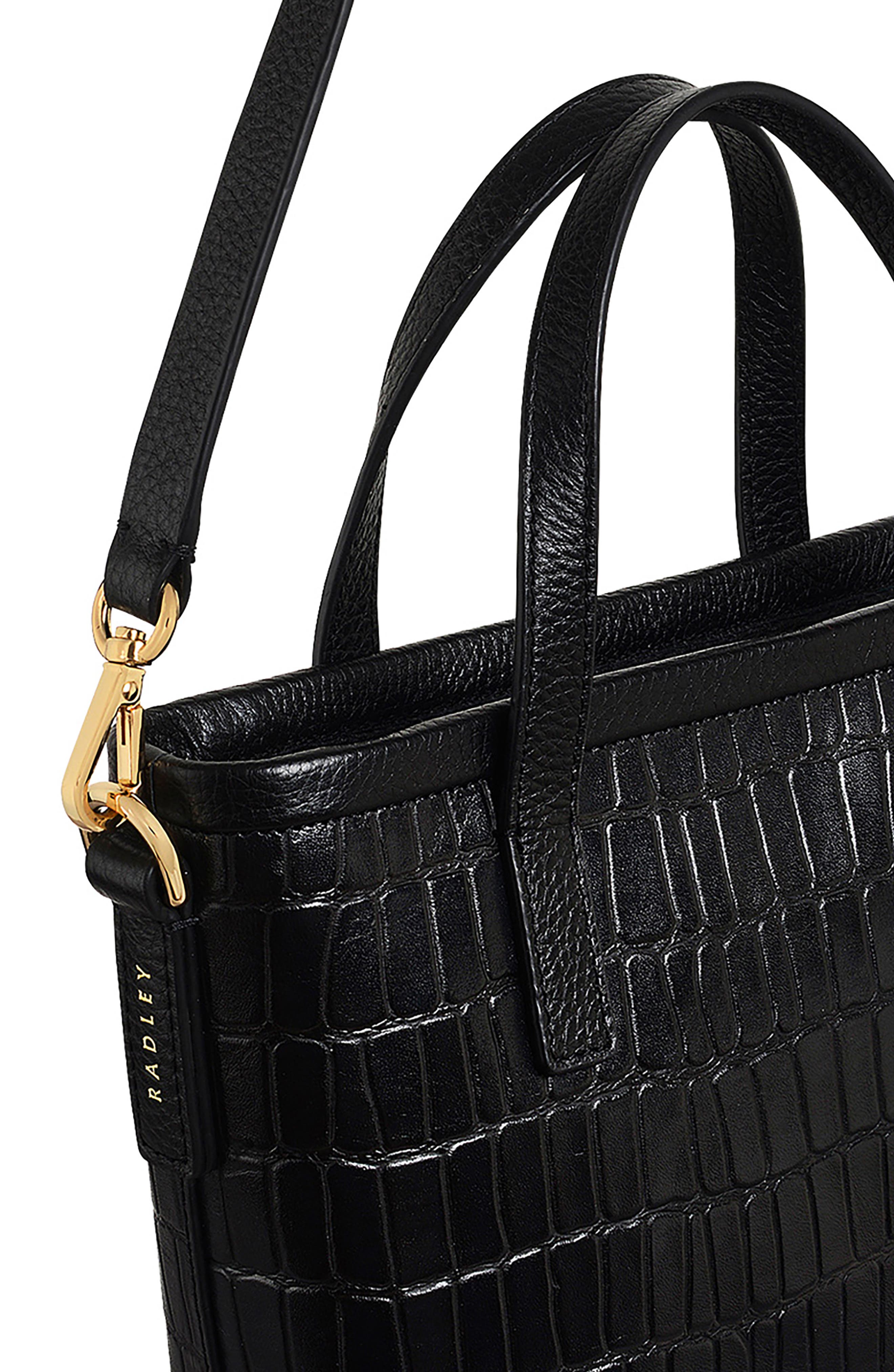 Radley Small Bridgewater 2.0 Zip Top Tote, Alternate, color, Black