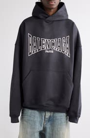 Balenciaga Men s Oversized Cotton Hoodie