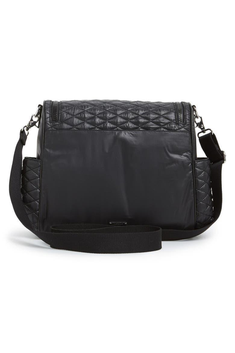 'Jude' Nylon Baby Bag, Alternate, color, BLACK