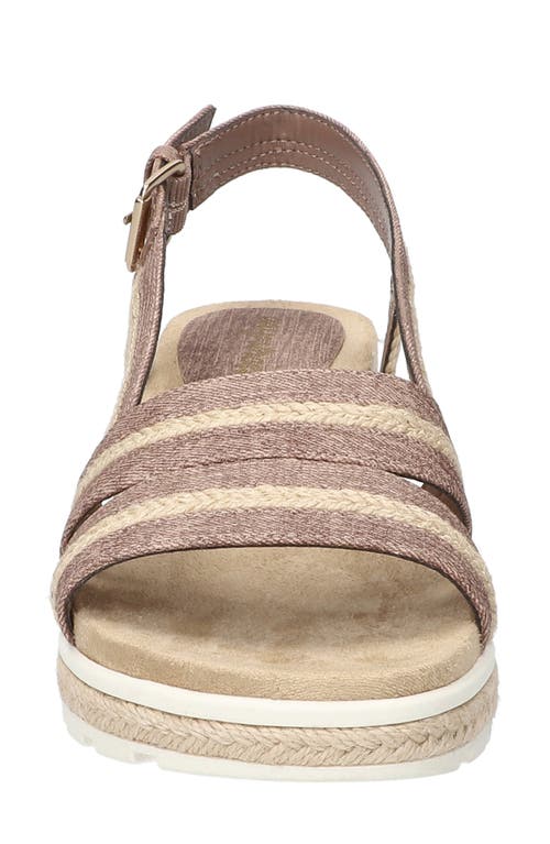 EASY STREET EASY STREET MEL ESPADRILLE SLINGBACK PLATFORM WEDGE SANDAL