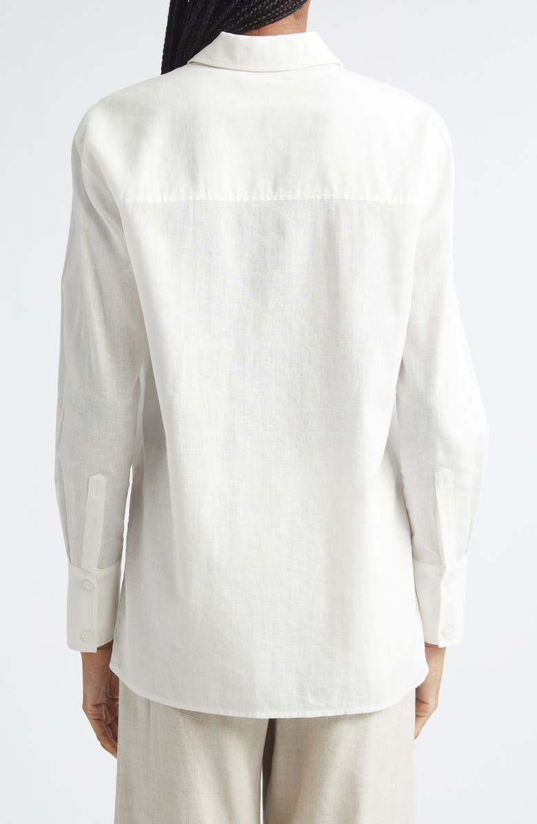 Toccin Riley Linen Blend Boyfriend Shirt, Alternate, color, 