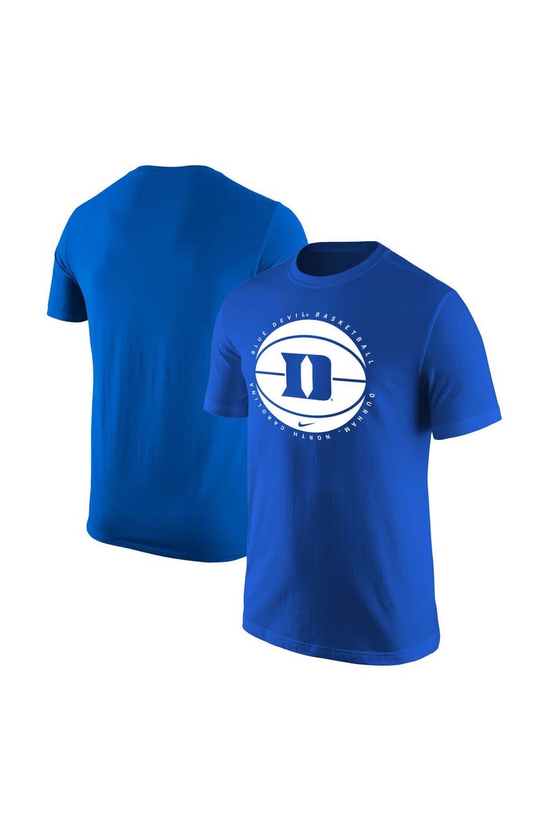 Nike Men's Nike Royal Duke Blue Devils Basketball Logo T-Shirt, Main, color, 