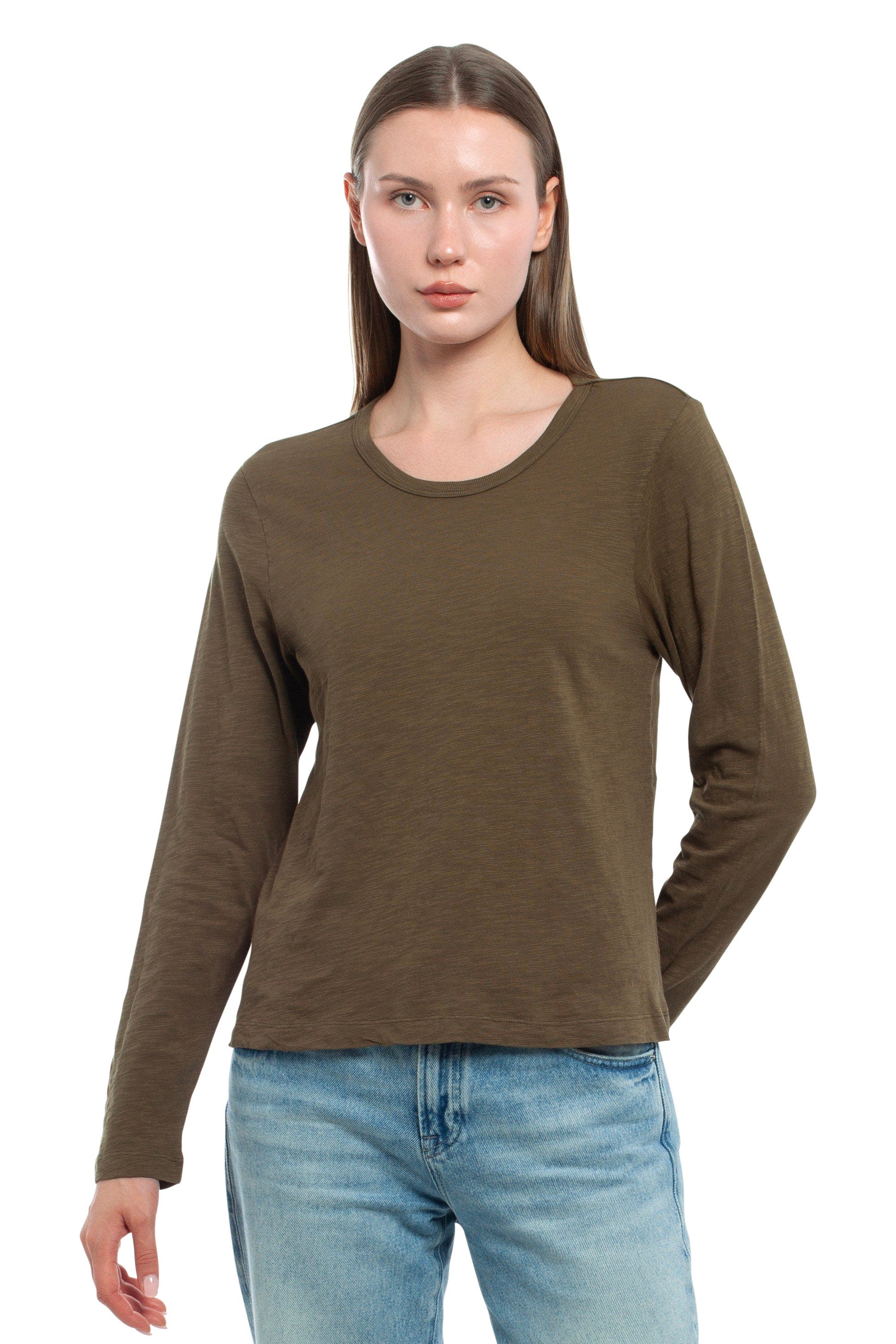 Baby Fit Long Sleeve Shrunken Crew Top - image 5