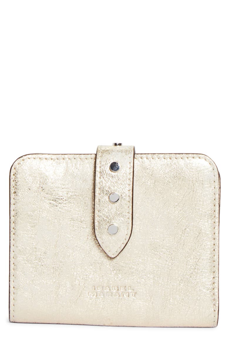 Oskan Studded Wallet, Main, color, LIGHT GOLD