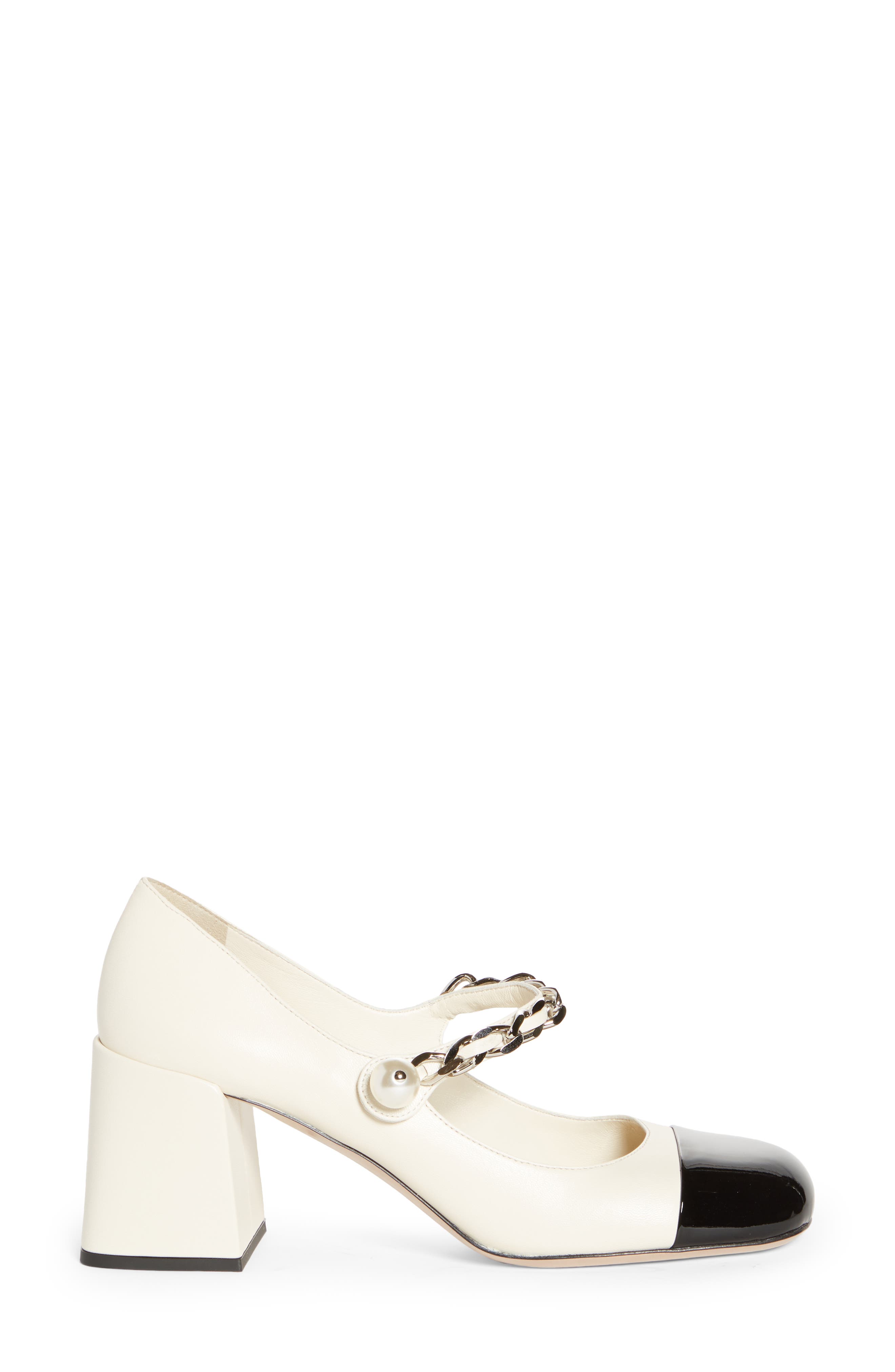 Miu Miu Mary Jane Cap Toe Pump, Alternate, color, 
