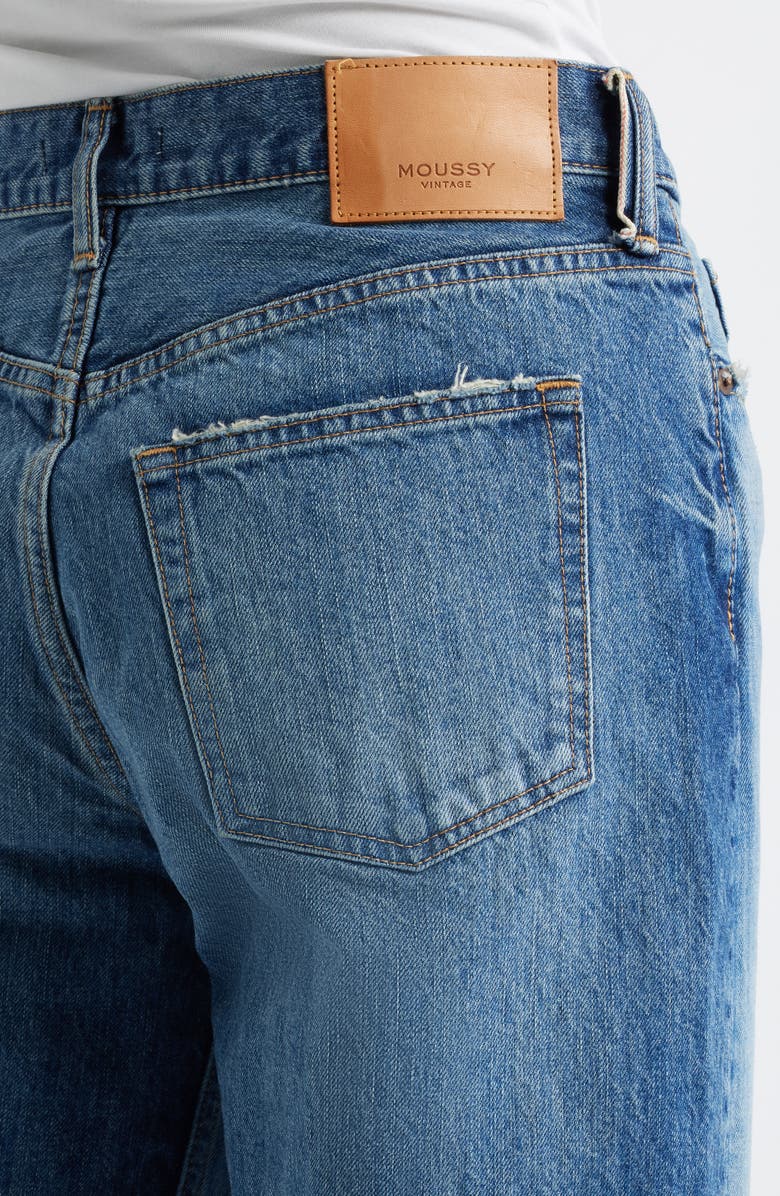 MOUSSY VINTAGE Phillipston High Waist Loose Fit Straight Leg Jeans, Alternate, color, Blue