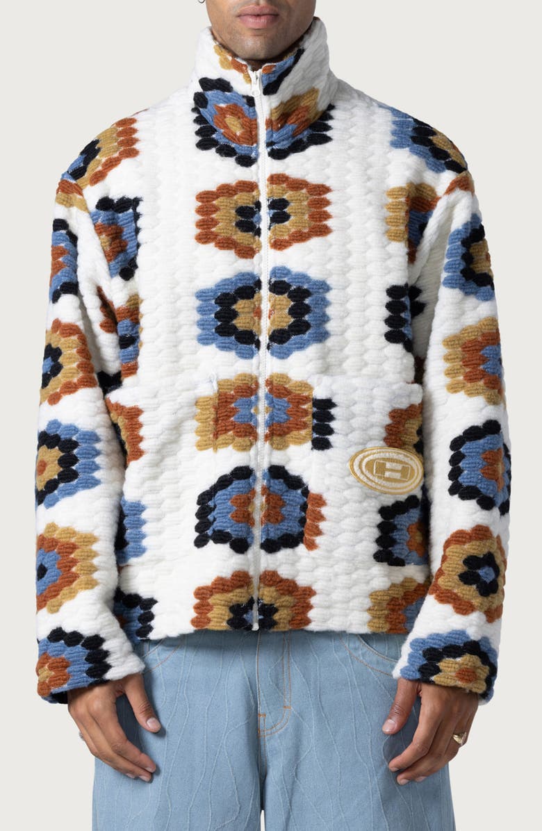 HONOR THE GIFT Textured Zip Jacket, Main, color, 