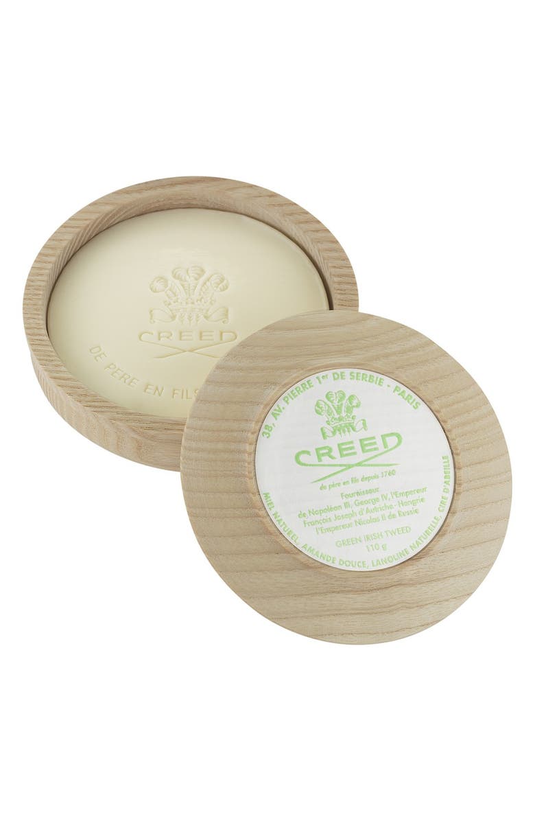 Creed 'Green Irish Tweed' Shaving Soap & Bowl, Main, color, 