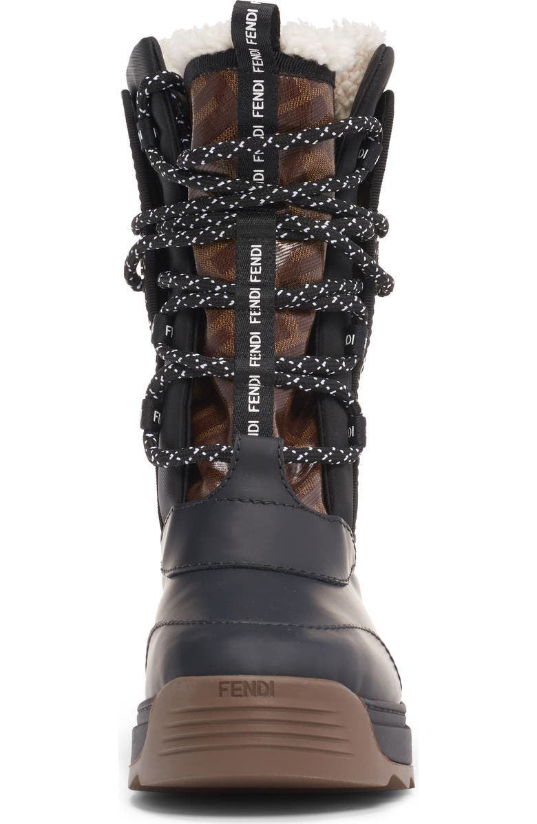 Fendi Genuine Shearling Lined Weather Resistant Ski Boot, Alternate, color,