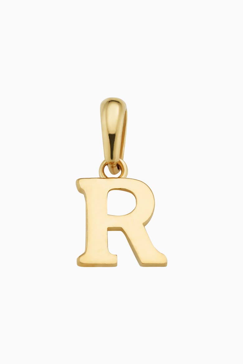 14K Gold My Letter Initial Pendant Charm, Main, color, Letter R