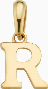Oradina 14K Gold My Letter Initial Pendant Charm