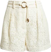 Reiss Lori Pleat Lace Shorts