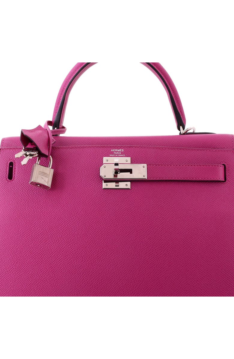 Pre-Owned Hermes Kelly Handbag Pink Epsom with Palladium Hardware 28, Alternate, color, Rose Pourpre
