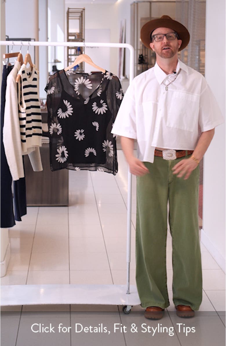 Daisy Petals Popover Top, sales video thumbnail