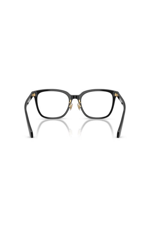 Versace 54mm Square Optical Glasses In Black