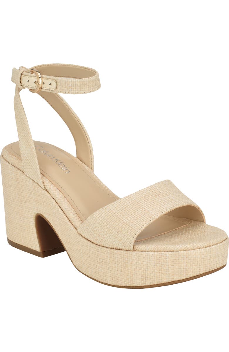 Calvin Klein Summer Ankle Strap Sandal, Main, color,