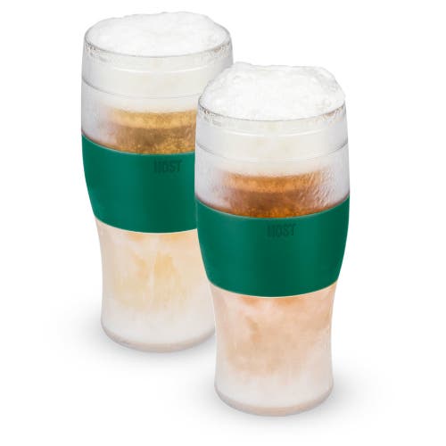 Host Beer Freeze Cooling Cup Set Of 2 In Green