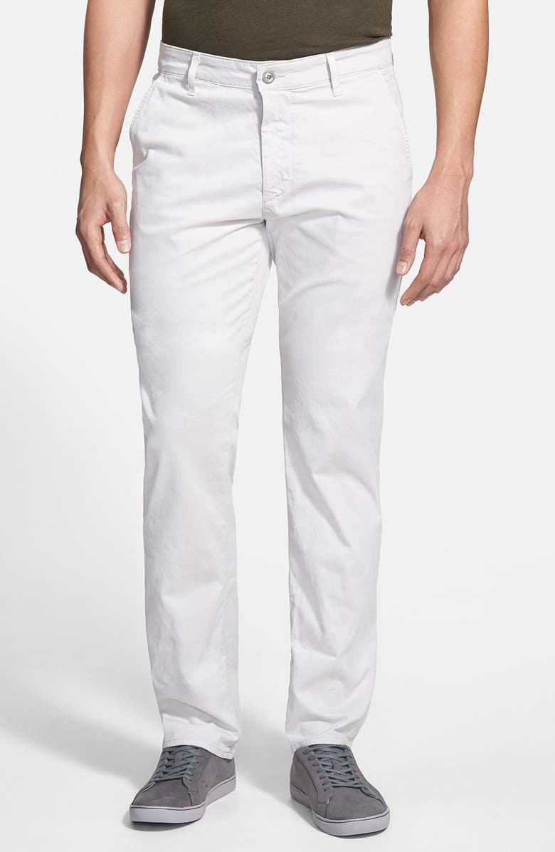 AG 'The Lux' Tailored Straight Leg Chinos, Main, color, 