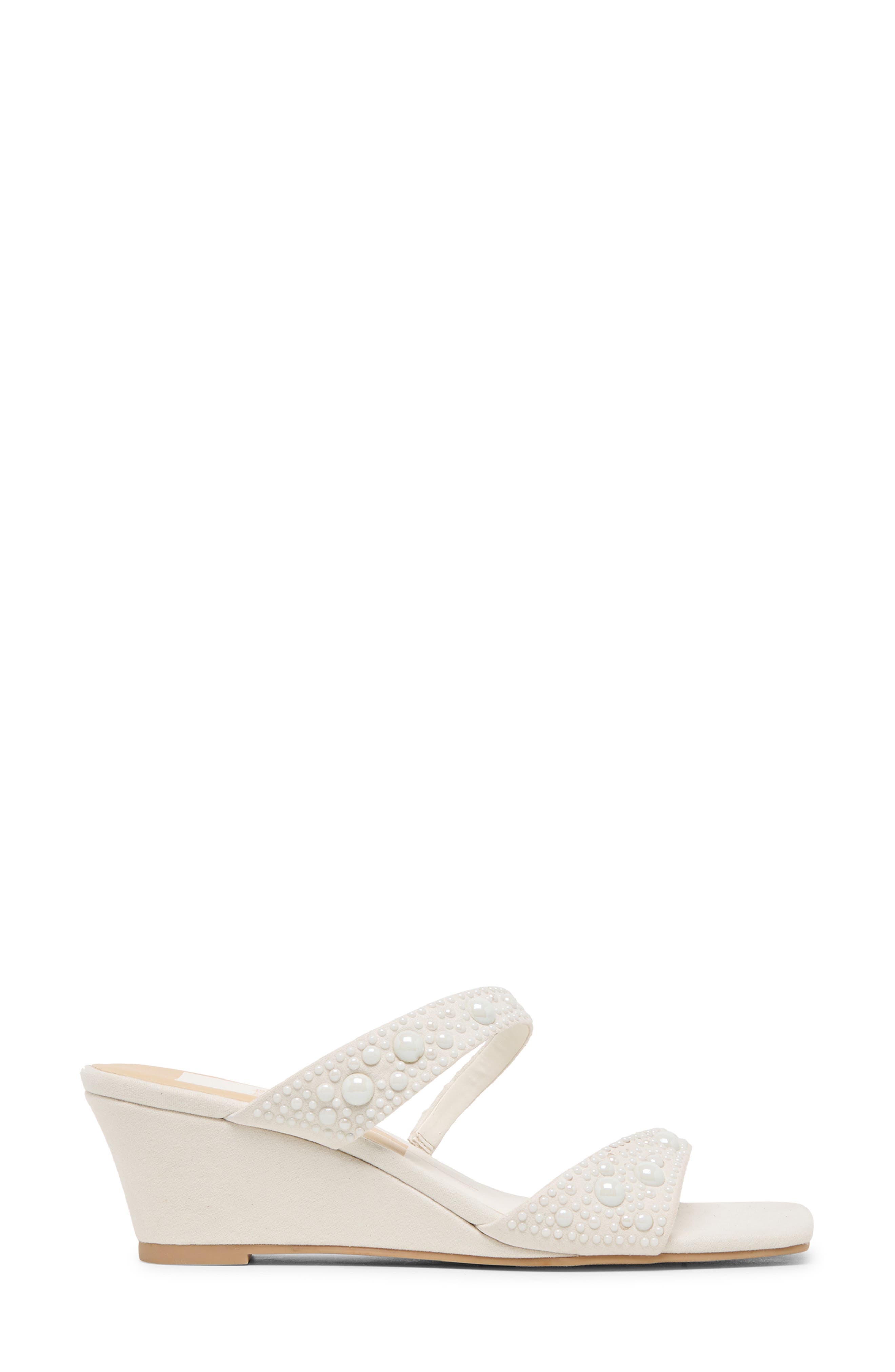Dolce Vita Quilan Pearly Wedge Sandal, Alternate, color, Ivory Stella