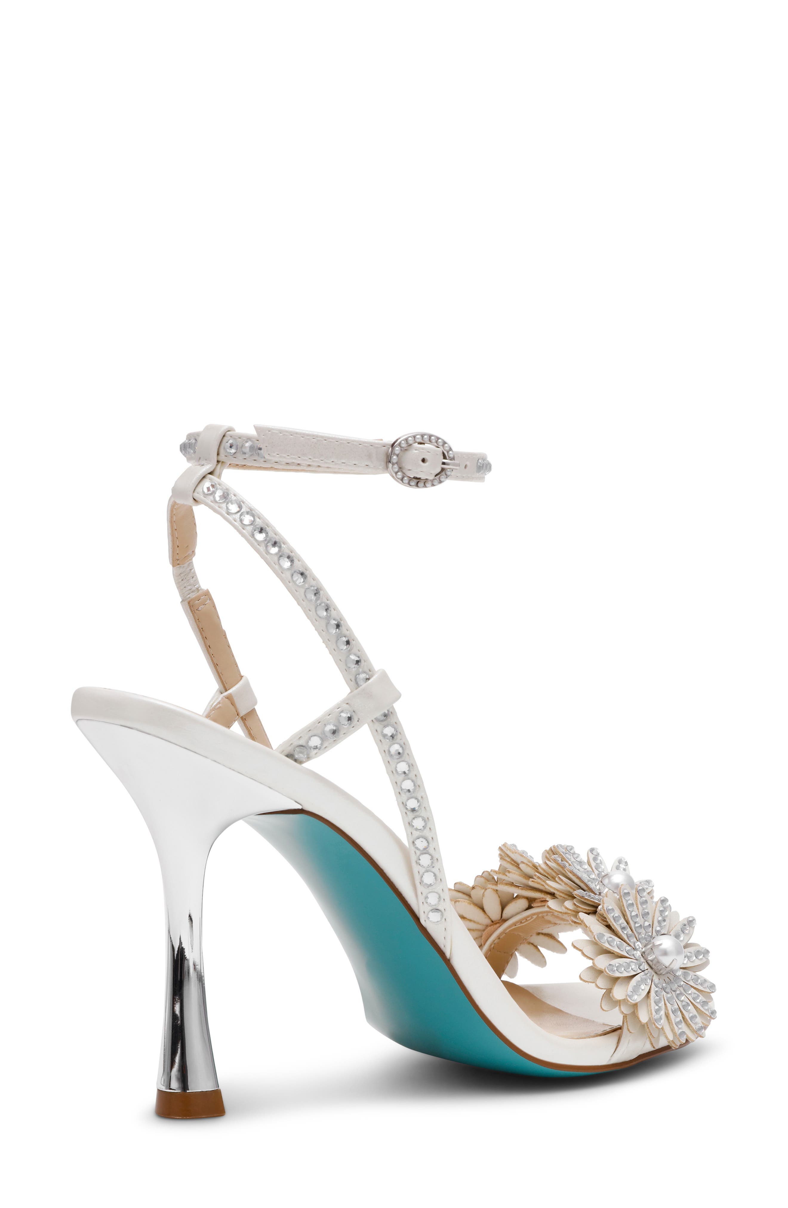 Betsey Johnson Mylee Ankle Strap Sandal, Alternate, color, Ivory