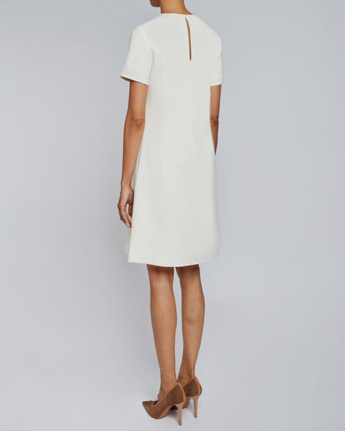 Santorelli Kate Zip-hem Stretch Crepe Dress In Desert Sand