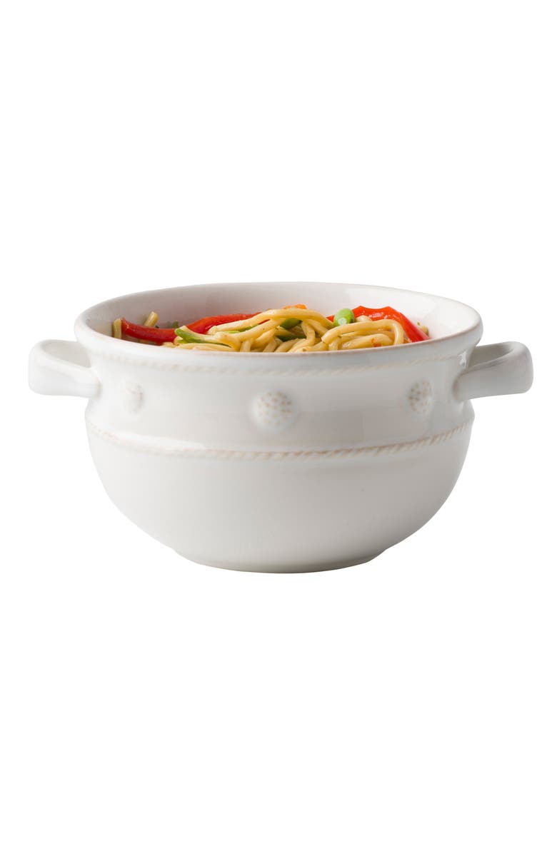 Juliska Berry & Thread Two-Handle Ceramic Bowl, Alternate, color, Whitewash