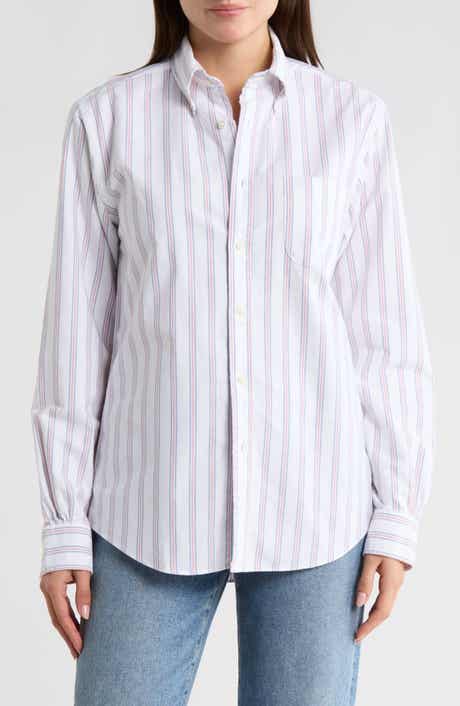 Brooks Brothers Oxford Stripe Long Sleeve Button-Down Shirt
