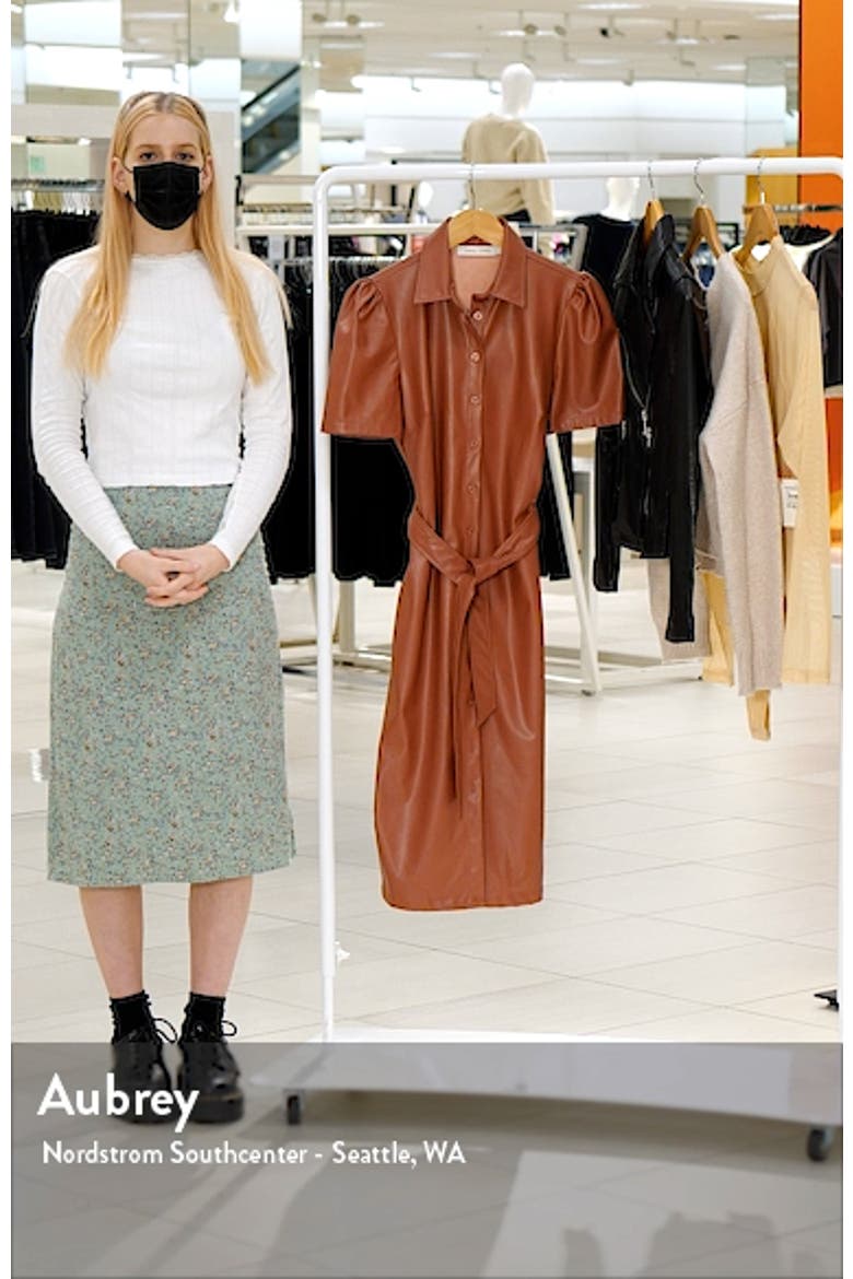 Morgan Faux Leather Midi Dress video