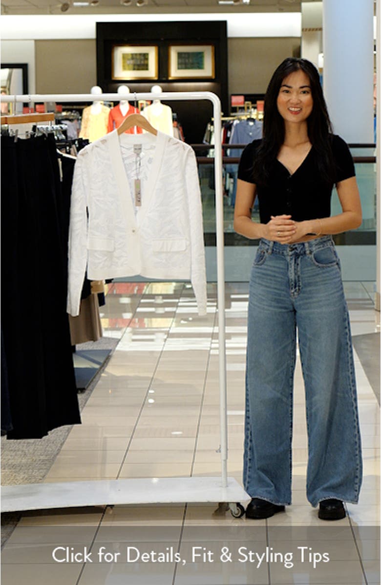 Garden Floral Lace Single Button Jacket, sales video thumbnail