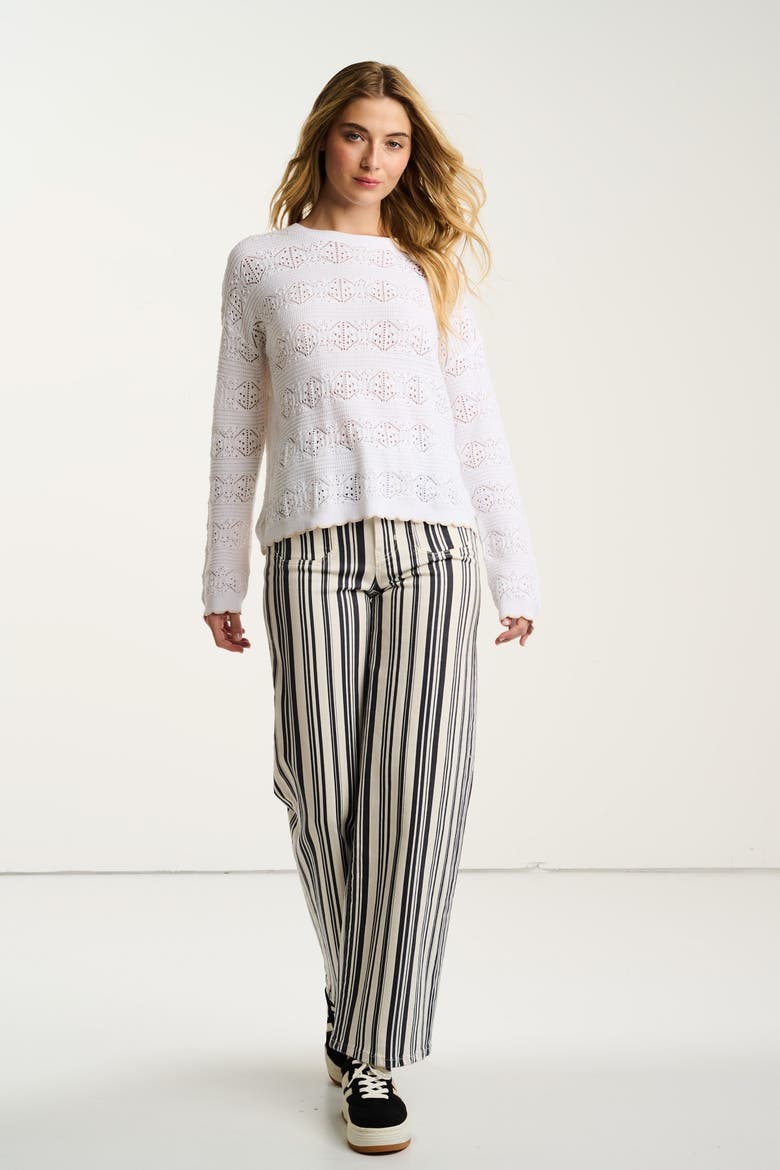 Seaside Chic Sweater, Alternate, color, White