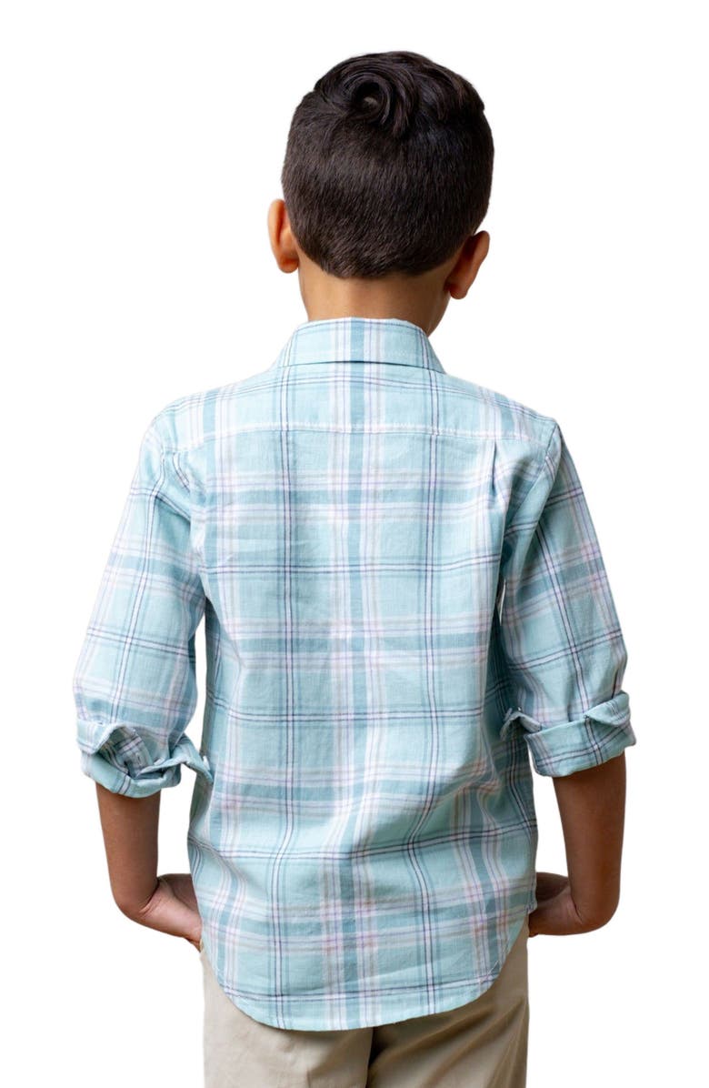 Hope & Henry Boys' Long Sleeve Linen Button Down Shirt, Kids, Alternate, color, 