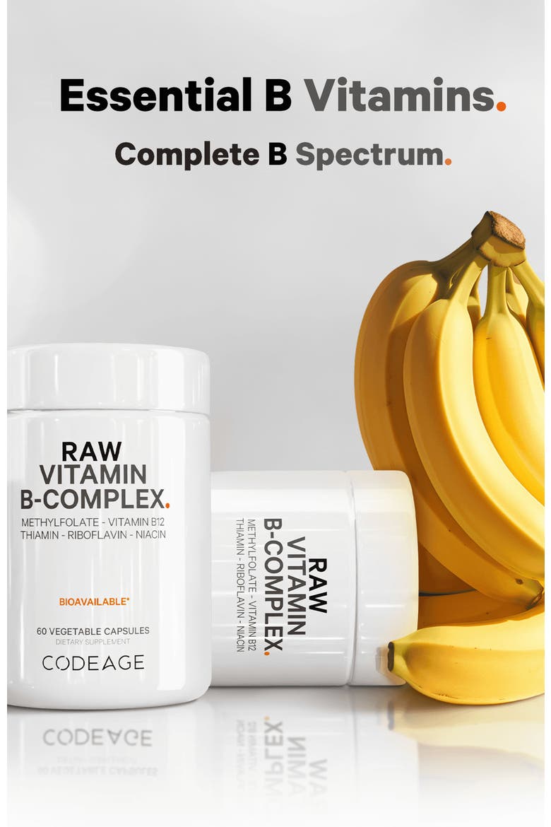 Raw Vitamin B-Complex Supplement, Alternate, color, White