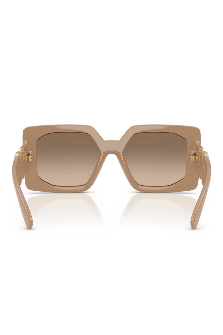 55mm Square Sunglasses, Alternate, color, BEIGE