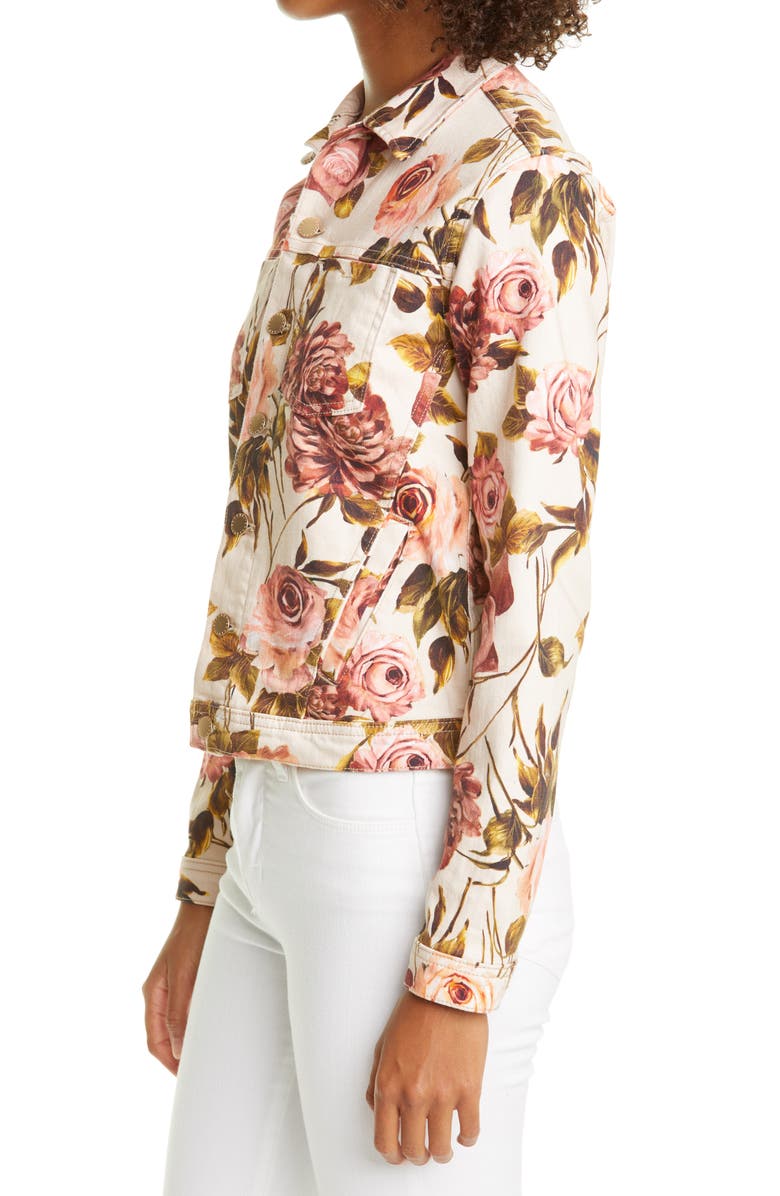 L'AGENCE Celine Floral Print Jacket, Alternate, color,