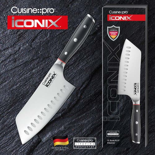 Cuisine::pro Iconix 6.5" Cleaver Knife In Black